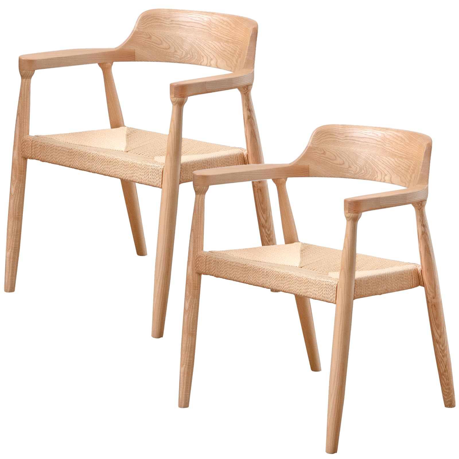 数量限定販売ホワイト ペーパーコード ダイニングチェア ワインチェア　2脚セット 数量限定販売ホワイト ペーパーコード ダイニングチェア ワインチェア