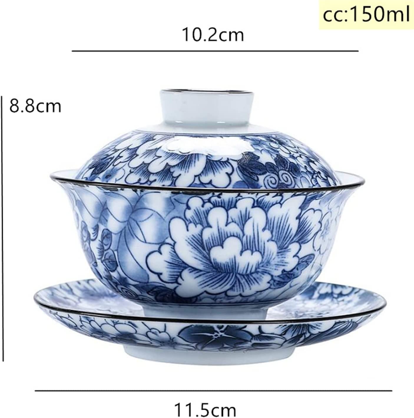 Teetasse, Schalen, Kung-Fu-Teeservice, abgedeckte Schale, Teetasse, Vintage(1)