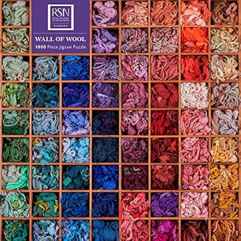 Adult Sustainable Jigsaw Puzzle: Royal School of Needlework: Wall of Wool: 1000-pieces. Ethical, Sustainable, Earth-Friendly Cover