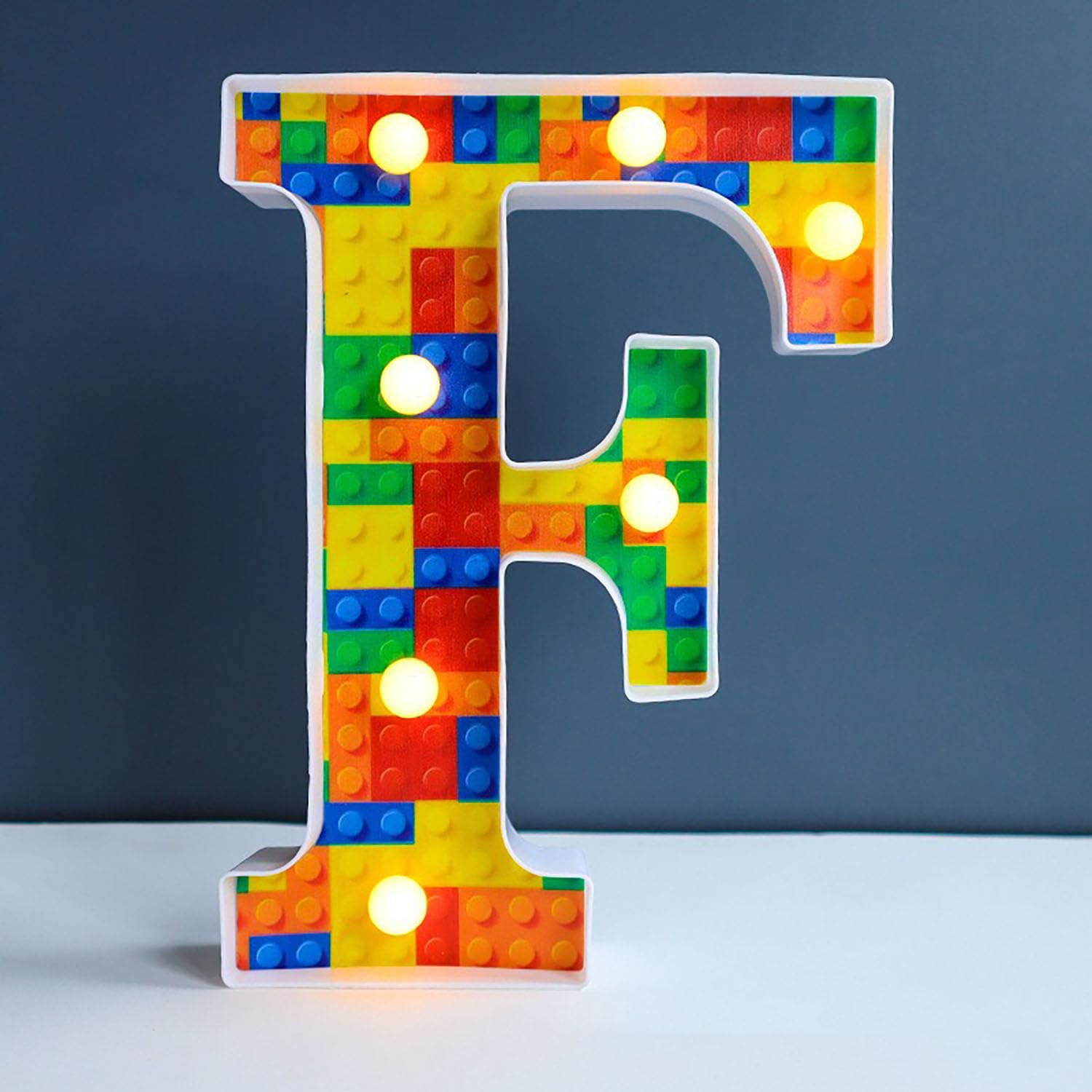 Blocks like LED Marquee Letter Lights, Light Up Letters Glitter Alphabet Letter Sign Battery Powered for Night Light Birthday Party Wedding Girls Gifts Home Bar Christmas Decoration — image 1