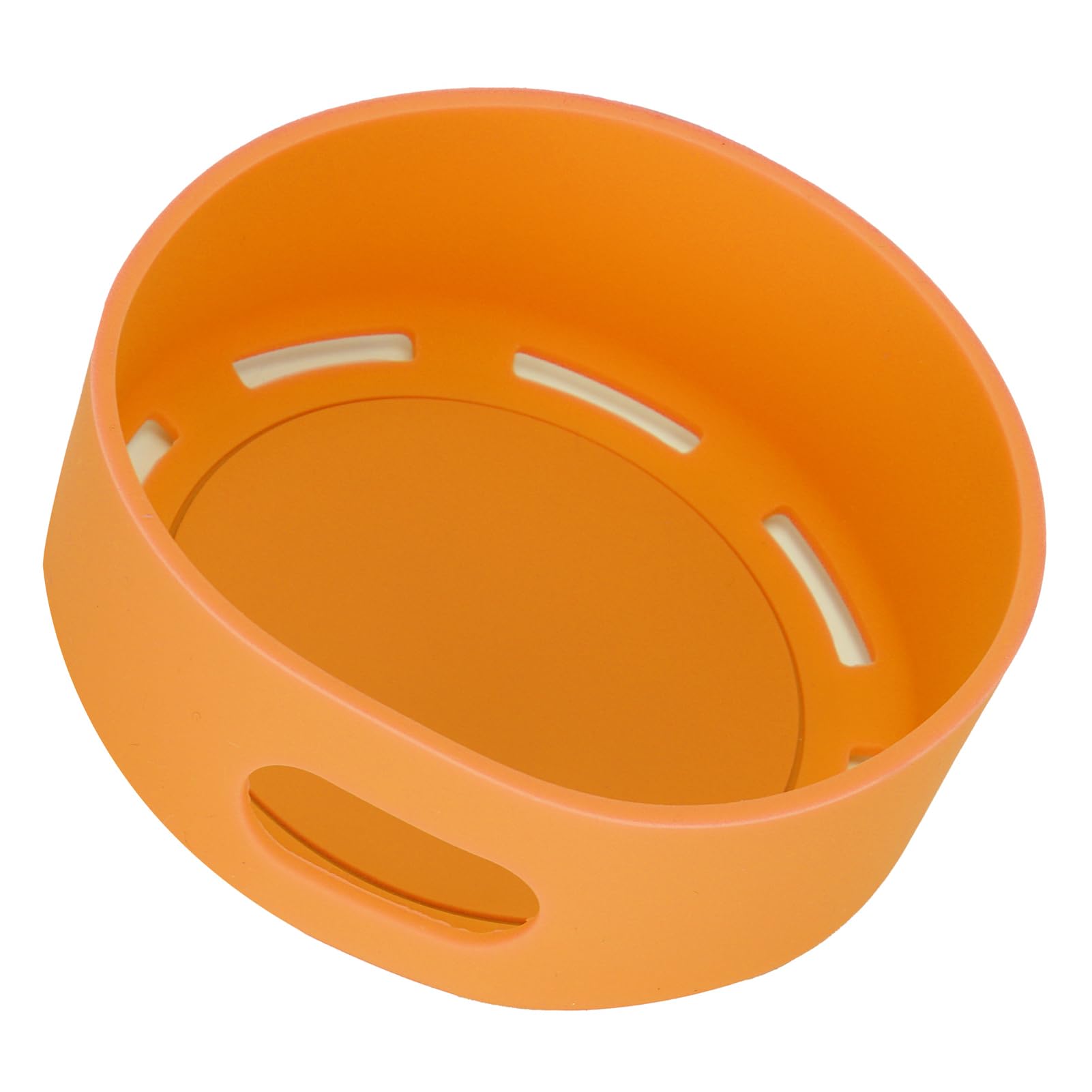 Funda de Silicona para Altavoz Dot 4, Funda Protectora Portátil a Prueba de Golpes, de Silicona Flexible Duradera para Cocina y Dormitorio, Antideslizante (Naranja)