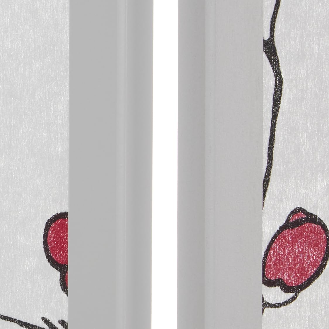 Homestyle4u 4 pan Pliante modèle de cloison - cloison Bois Shoji en Blanc avec des Fleurs de Cerisier - Salle écran