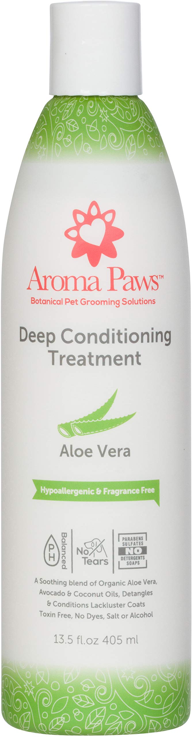 Dog Deep Conditioning Treatment – for Paws, Fur, Skin, Coat – Cleanses, Conditions, Moisturizes – Toxin Free, Healthy Ingredients – Aromatic Grooming Puppy Conditioner – 2 to 13.5 oz.