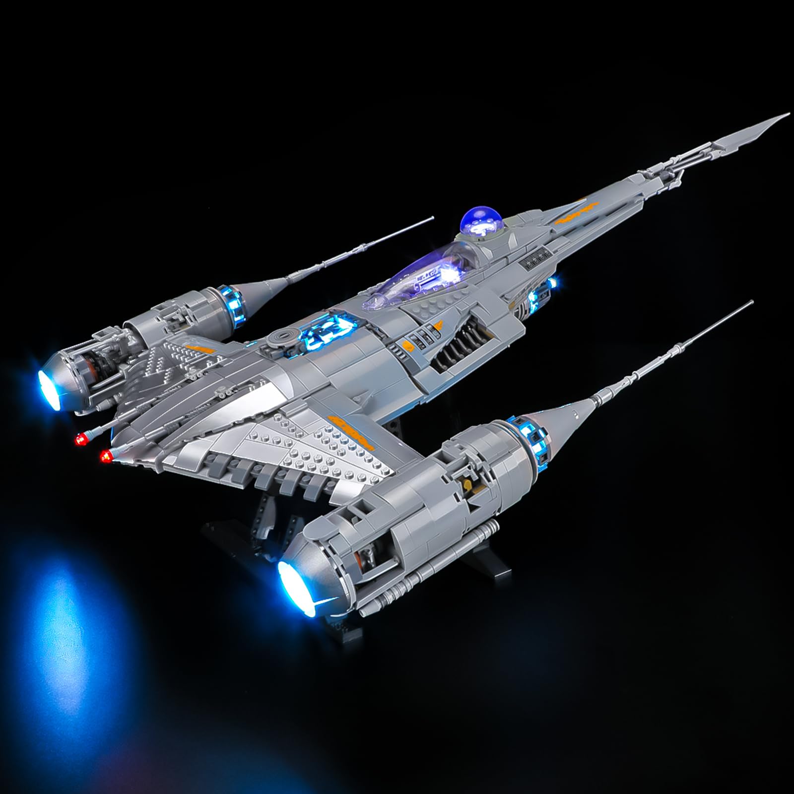 LIGHTAILING Zestaw świateł dla Lego-75442 Mandalorian Hunter N-1 - model z klocków budowlanych-niewymieniony na modelu