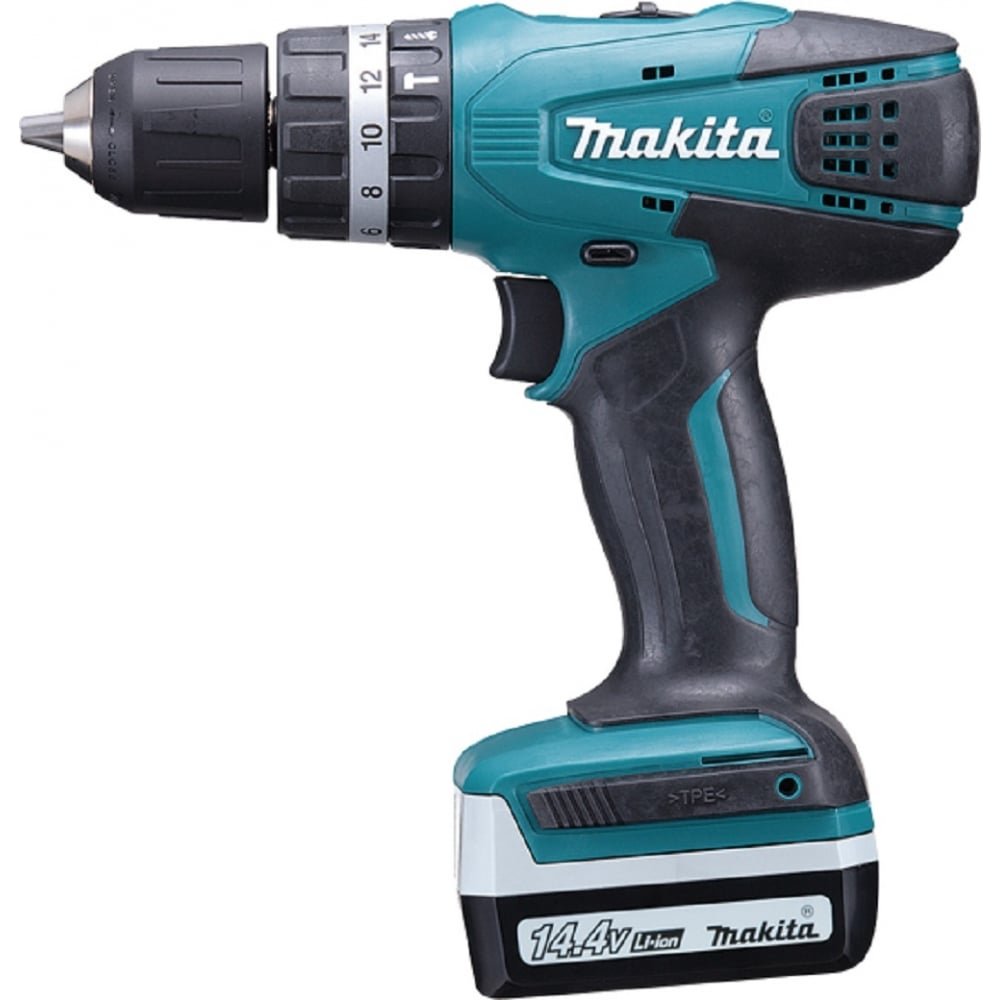 Makita TRAPANO AVV. C/PERC. 14,4V - 2x1,5Ah - VALIGETTA, Nero
