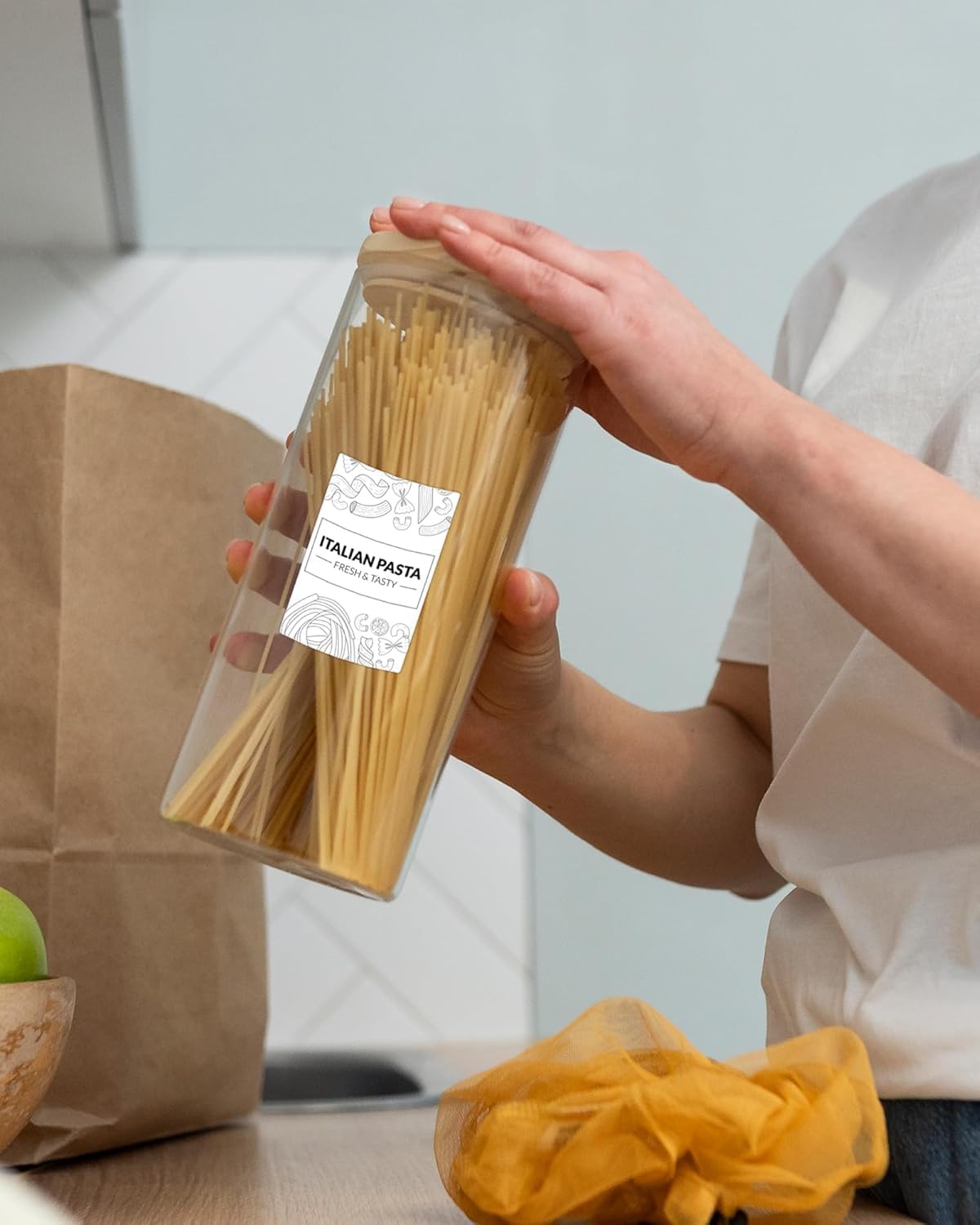 3x2 Thermal Labels Waterproof Thermal Sticker Labels with Perforated Line, 1000 Sheets/1 Roll, White - Image 5