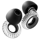 Concert Ear Plugs, Yawsoy High Fidelity Noise Cancelling Ear Plugs, Reusable Ear Plugs for Musicians, Raves, Focus and Sleep, 20dB Noise Reduction & Hearing Protection, 6 Pair Ear Tips in S/M/L(Clear)