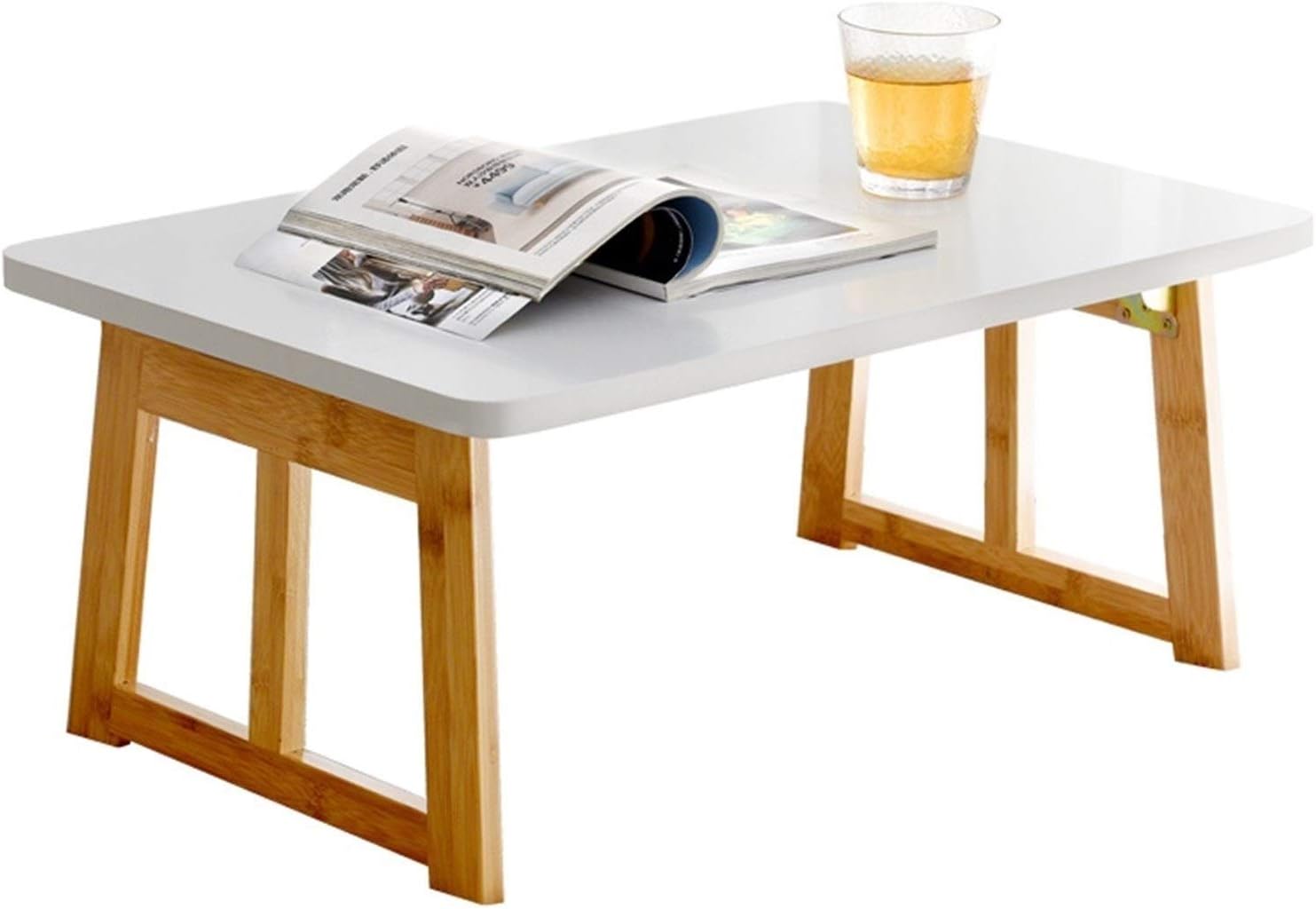 Mobile Overbed Table Solid Wood Portable Folding Table, Computer Monitor Stand, Home, Office is Available, Three Sizes are Available (Size : 70x40x31cm) (70x40x31cm)
