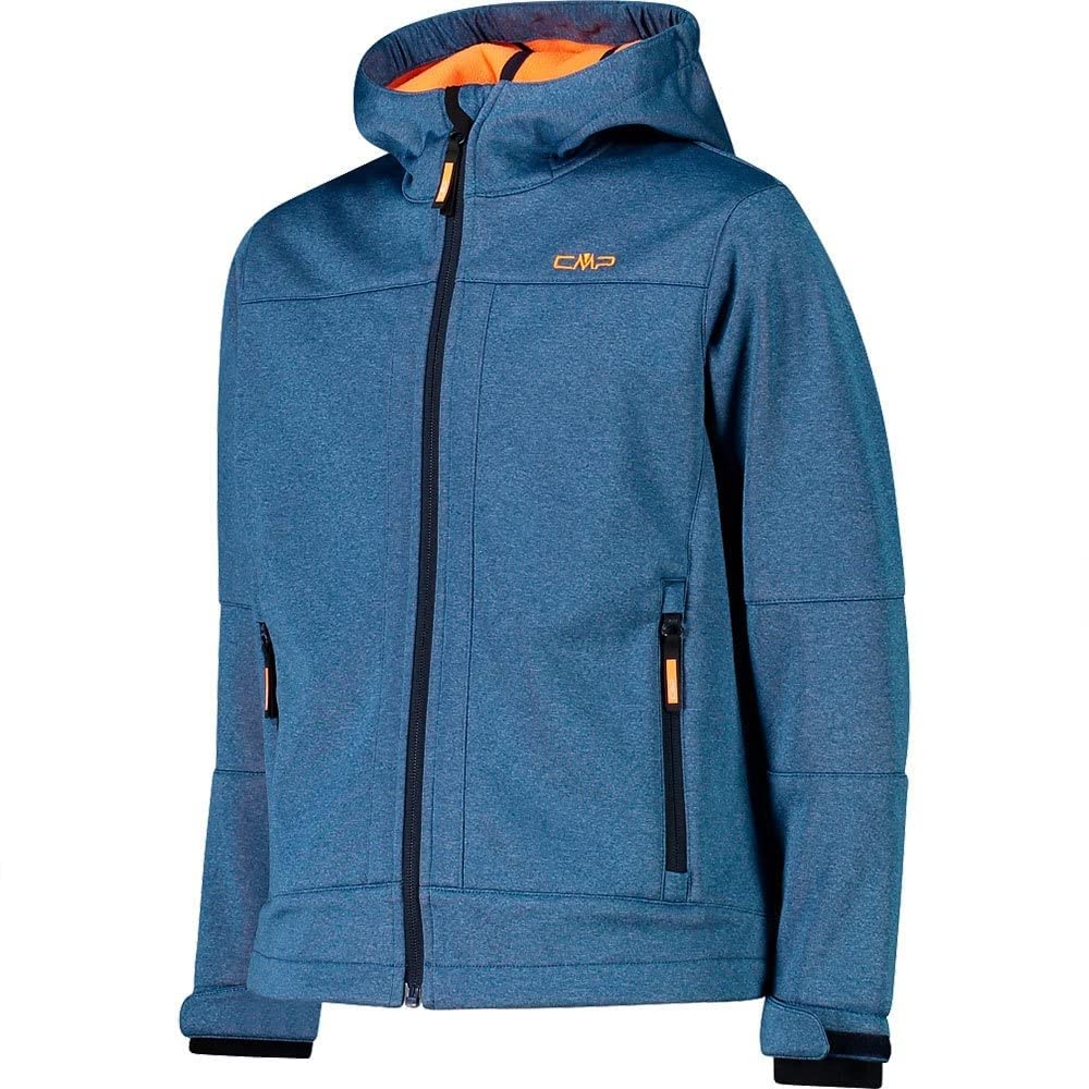CMP Veste Softshell Enfant Capuche Fixe Bluestone Mél. 128