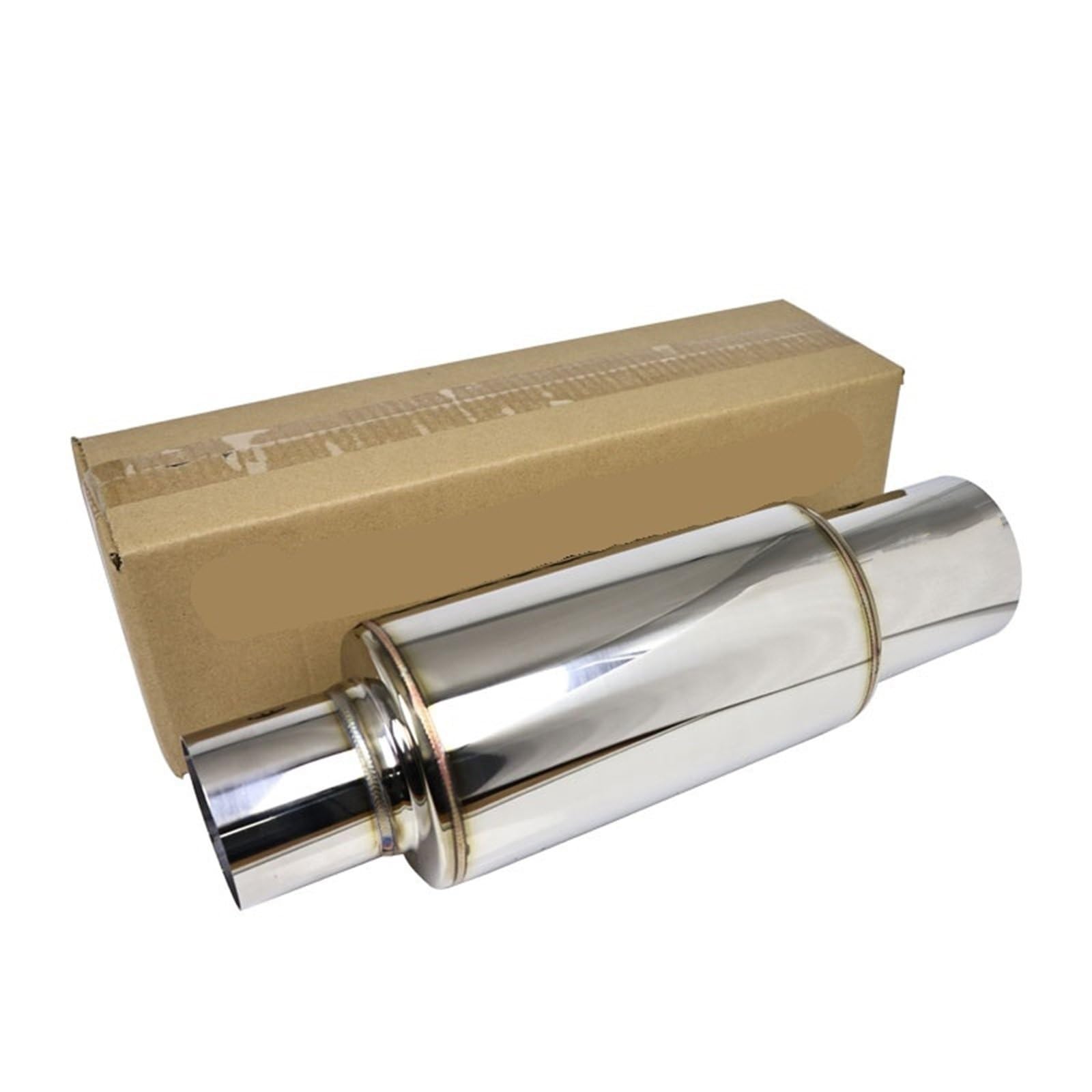 Car Silencer Modyfikacja tłumika wydechu ze stali nierdzewnej, prosta część tylna zapewniająca ulepszony wylot dźwięku samochodu sportowego 89 mm(51-89mm Blue)