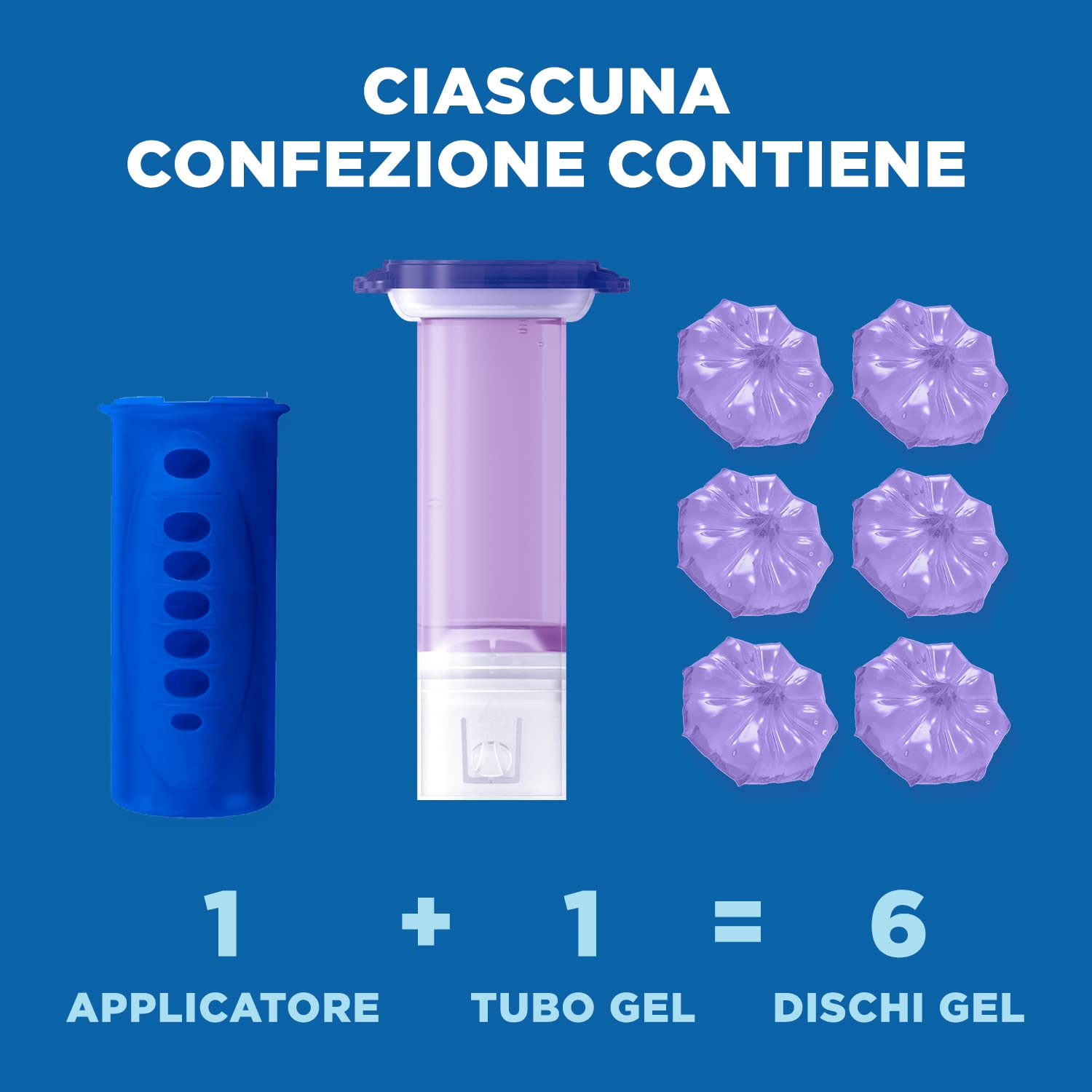 Duck Fresh Discs - Base per Dischi Gel Igienizzanti WC, Fragranza Lavanda- Formato Scorta 5 Applicatori, 30 dischetti