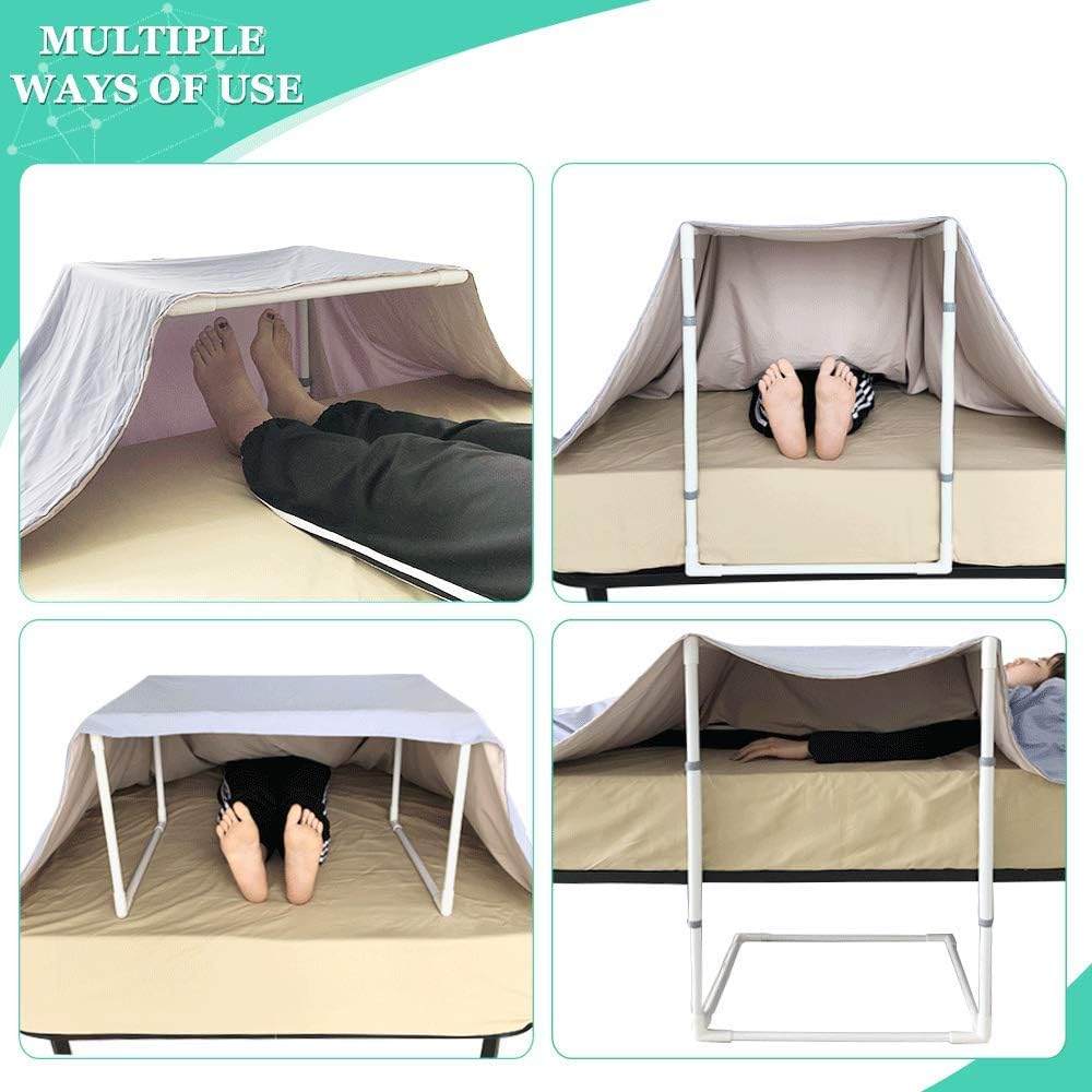 Sollevatori per coperte per piedi del letto, culla sollevatore lenzuola, supporto per sollevare coperte, supporto per letto ospedaliero, assistenza per la cura delle dita dei piedi, gambe, caviglie,
