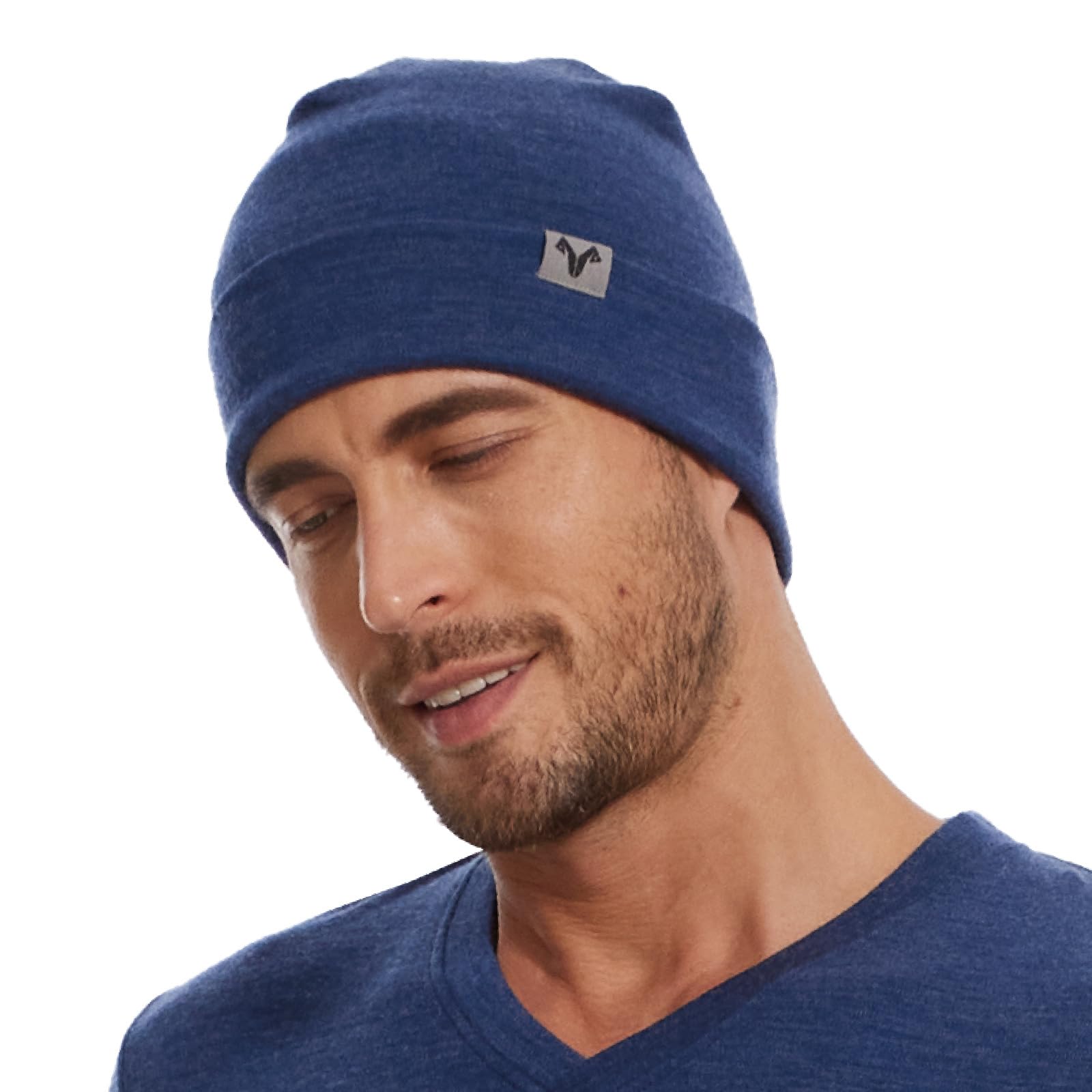 MERINNOVATION Merino Wool Beanie Hats for Men and Women - Unisex 100% Merino Wool Beanie Cuff Cap Adult Warm Winter Hat