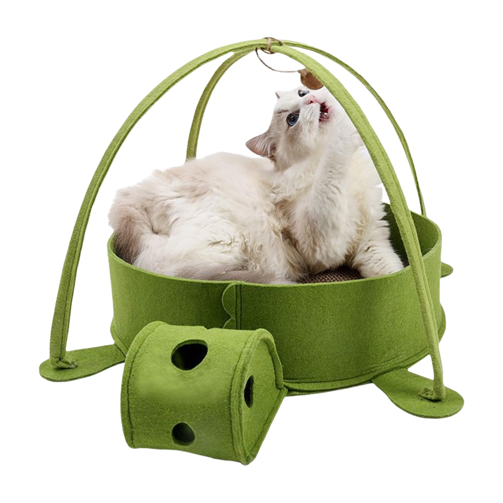 Tiragraffi in cartone per gatti, tiragraffi in cartone ondulato per animali domestici, giocattolo per esercizi mentali e fisici a forma di tartaruga per tutte le razze in casa