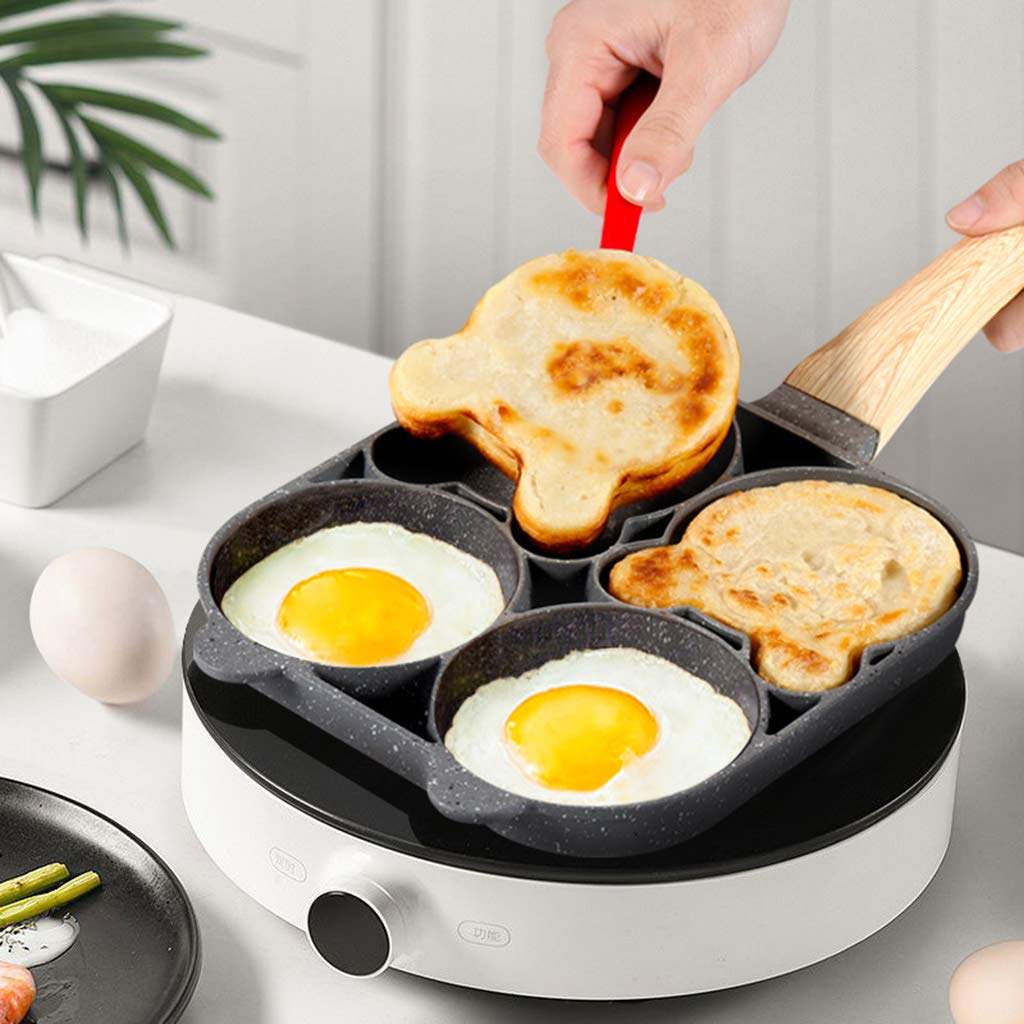 Moule à muffins anti-adhésif à 4 cavités compatible avec cuisinière à induction