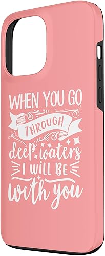 Miniatura 2 de Funda de regalo motivacional para iPhone 13 Pro Max con versículo bíblico Isaías 432
