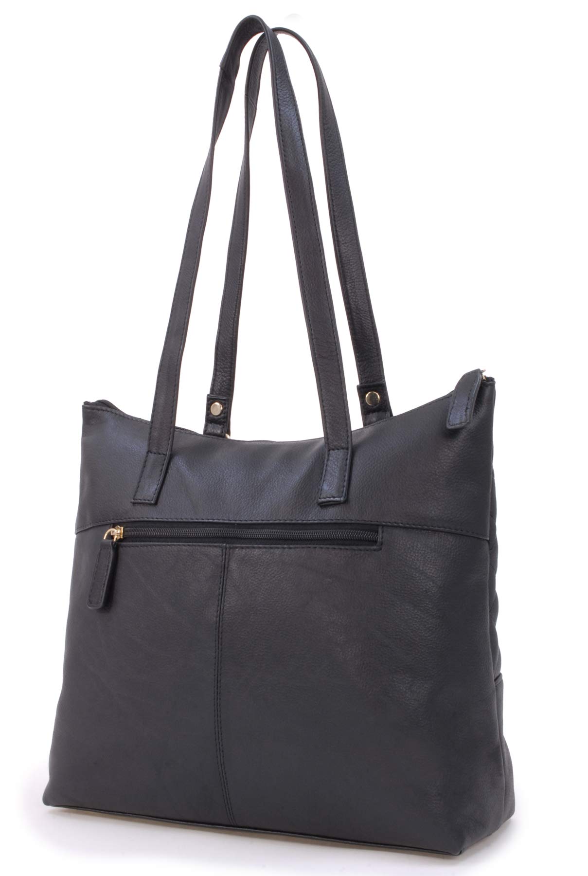 Catwalk Collection Handbags - Borsa a Spalla in Pelle Trapuntata - Tote Bag Donna - Borsa a Mano da Giorno Grande/Media - Sofia