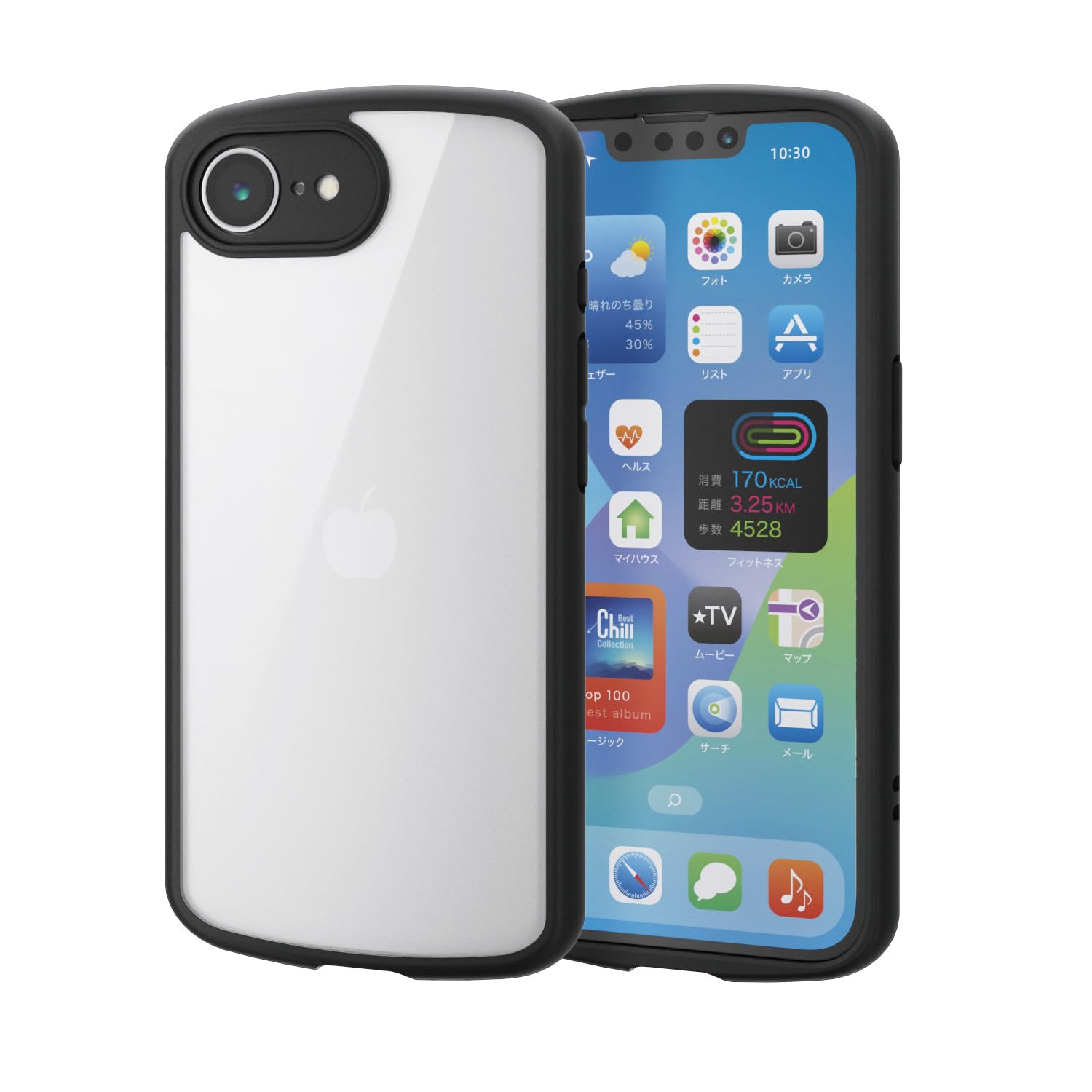 Amazon.co.jp: エレコム iPhone 16e ケース 耐衝撃 衝撃吸収 軽量 薄型