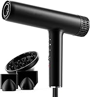 Vista 1 de Hair Dryer, Professional Brushless Motor Ionic Hair Blow Dryer with Diffuser, Magnetic Nozzles, 0.83Pound, 2000W, 60dB, 3 Heat Settings & 3 Speed &