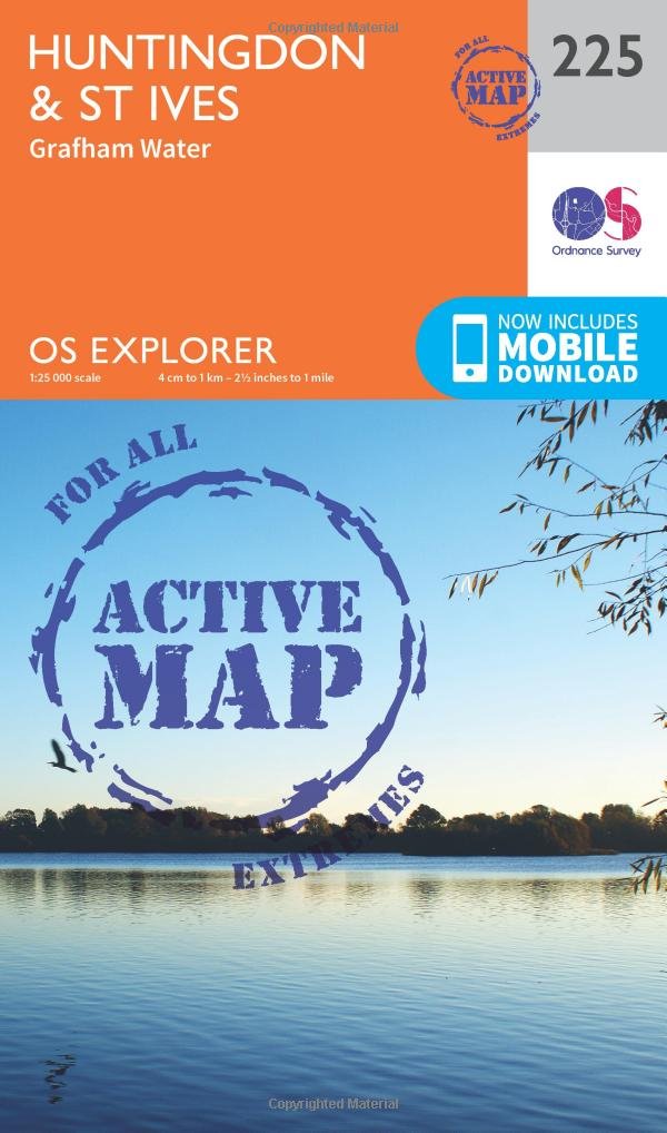 Huntingdon and St.Ives, Grafham Water by Ordnance Survey (Sheet map, folded)