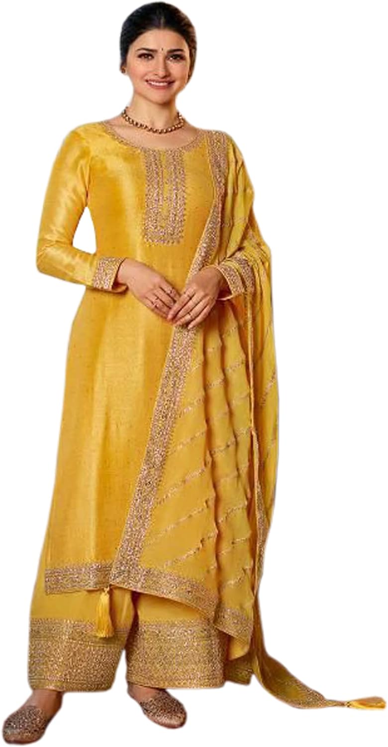Beautiful Designer Plus Size Shalwar Kameez Suits Pakistani Indian Function Wear Palazzo Dresses