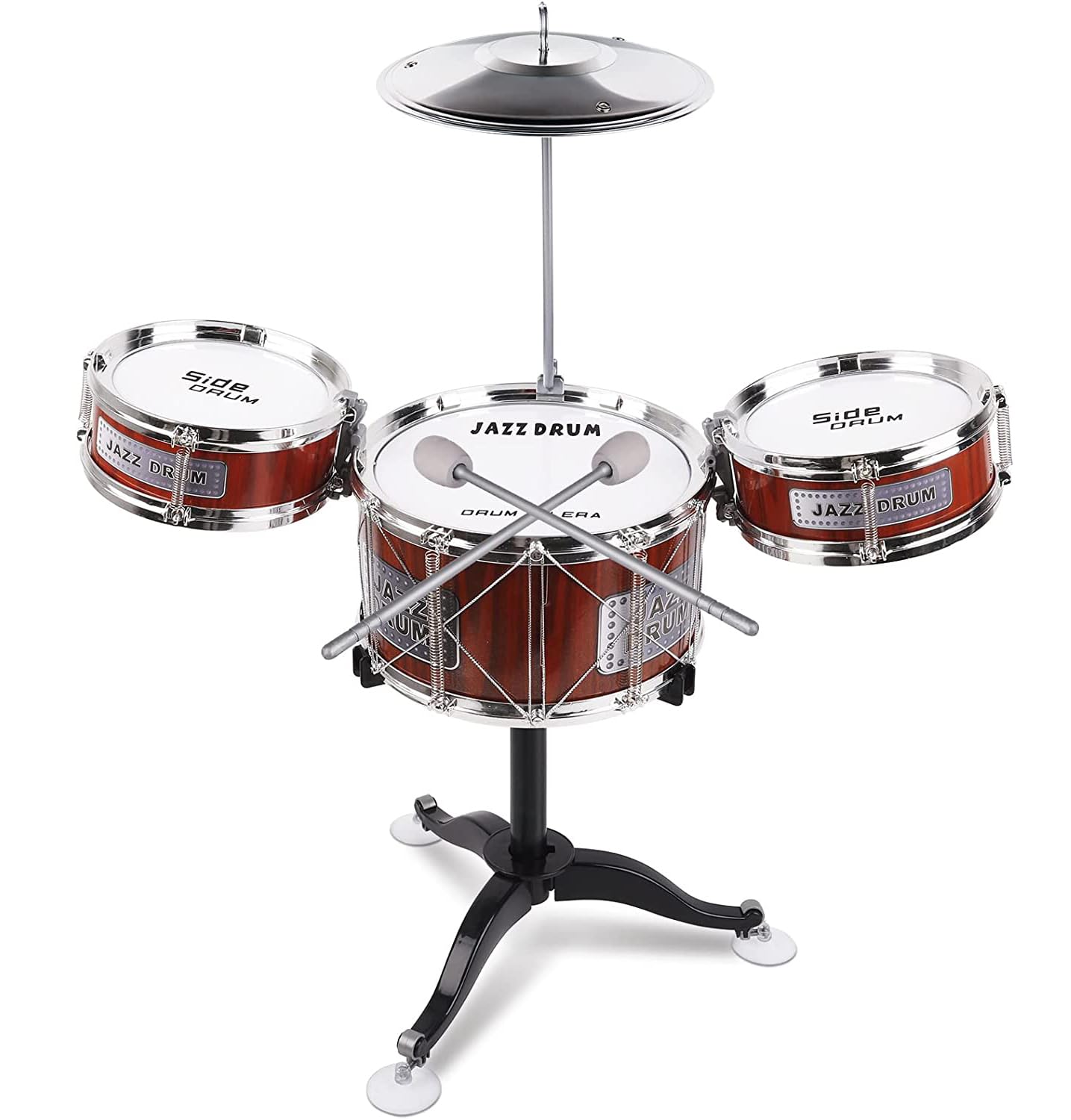 Small Plastic Drum Set Toy for Kids Age 3 - 6 Years Old Toy Musical Instruments Playing Rhythm Beat Toy Great Gift for Boys Girls