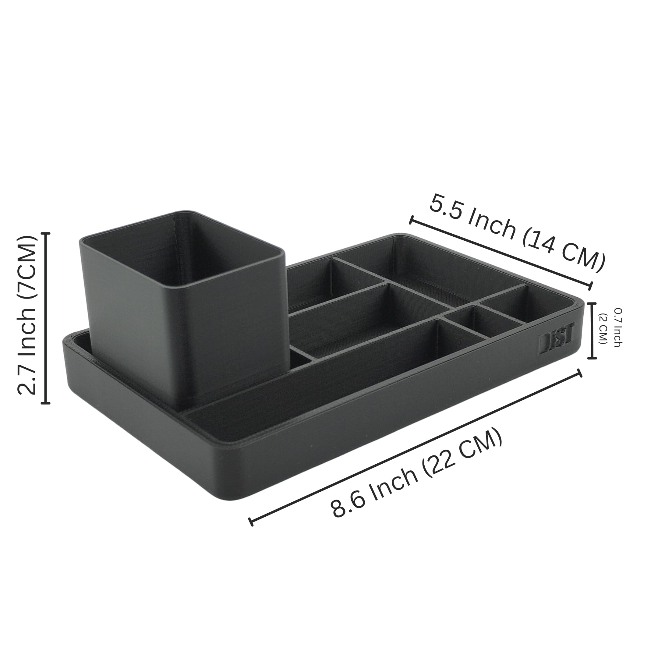 QUANTUM LEGENDS Pen and Pencil Stationary Storage, Desk Organizer Box for Home and Office Accessories, 3D Printed Desk Organizer Pack of 1 (Black color) 1