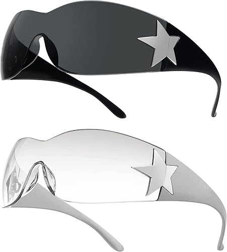 Allarallvr Y2K AR82143 - Gafas de sol para mujer y hombre gafas de sol envolventes