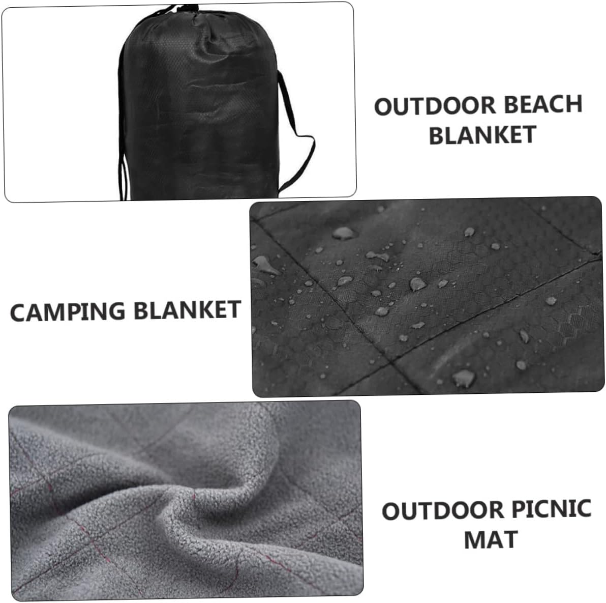 Milisten Outdoor Camping Blanket Warm Fleece Nap Blanket Picnic Mat for Hiking Beach Festivals Easy to Clean and Portable for Picnics and Outdoor Activities