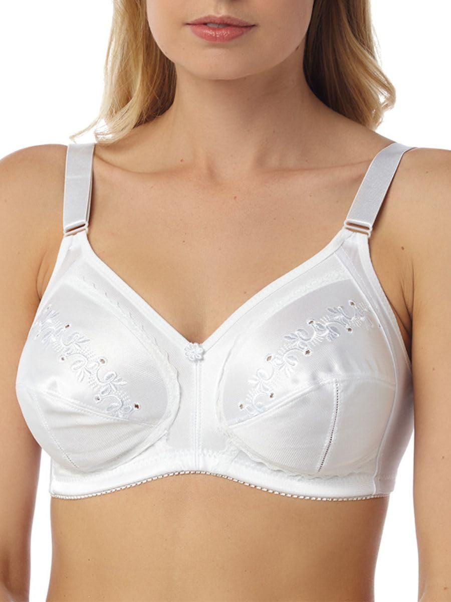 Marlon Women's Sophia Everyday Bra, White, 42B
