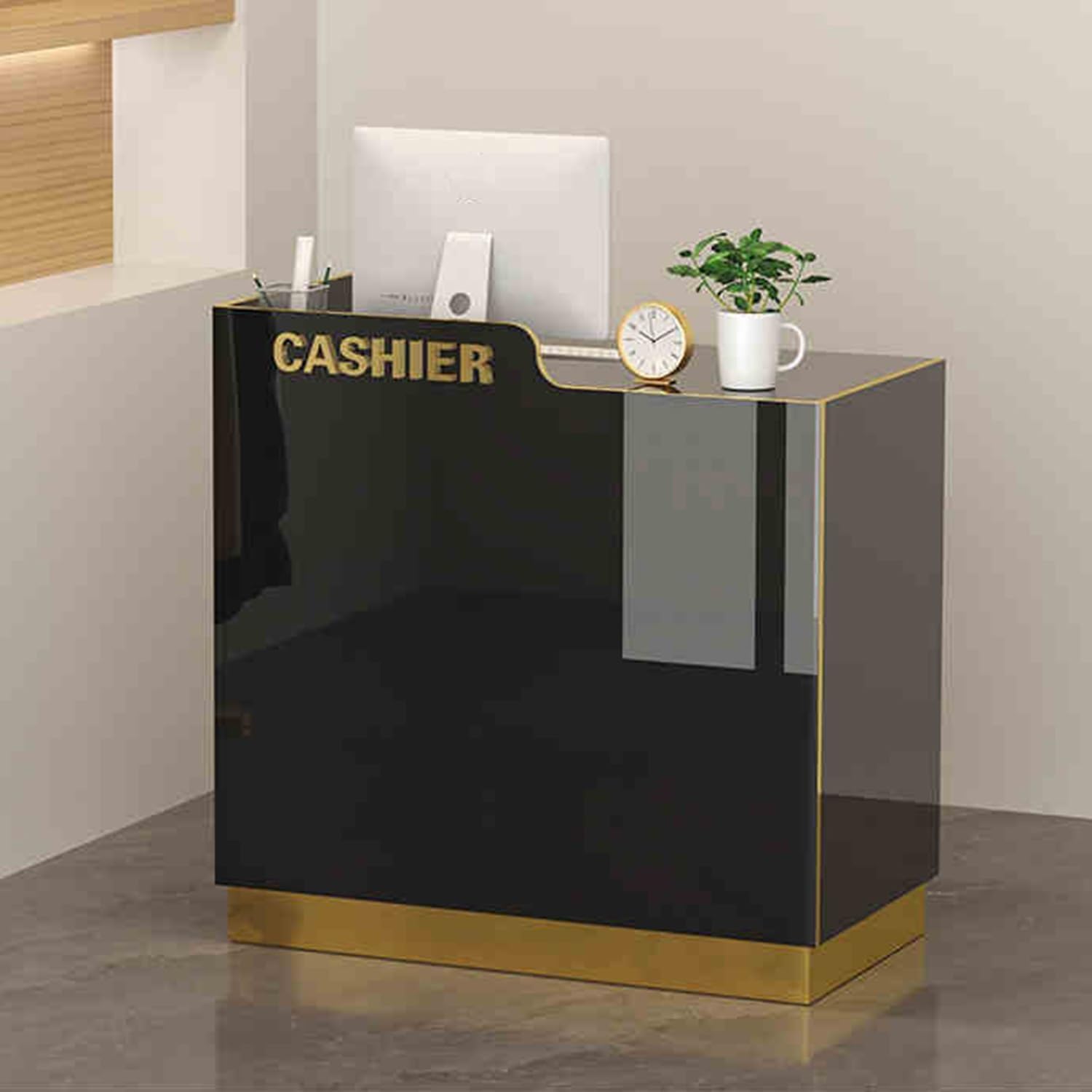 Amazon.com: CVHCKQAQC Retail Checkout Counter Table, Reception Desk ...