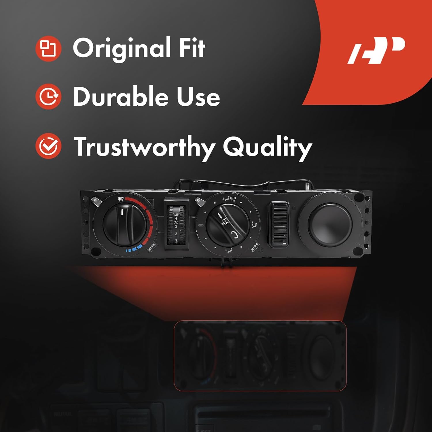 A-Premium Heater Climate Control Panel Module Compatible with Dodge & Freightliner Vehicles - 2003 2004 2005 2006, Sprinter 2500 3500