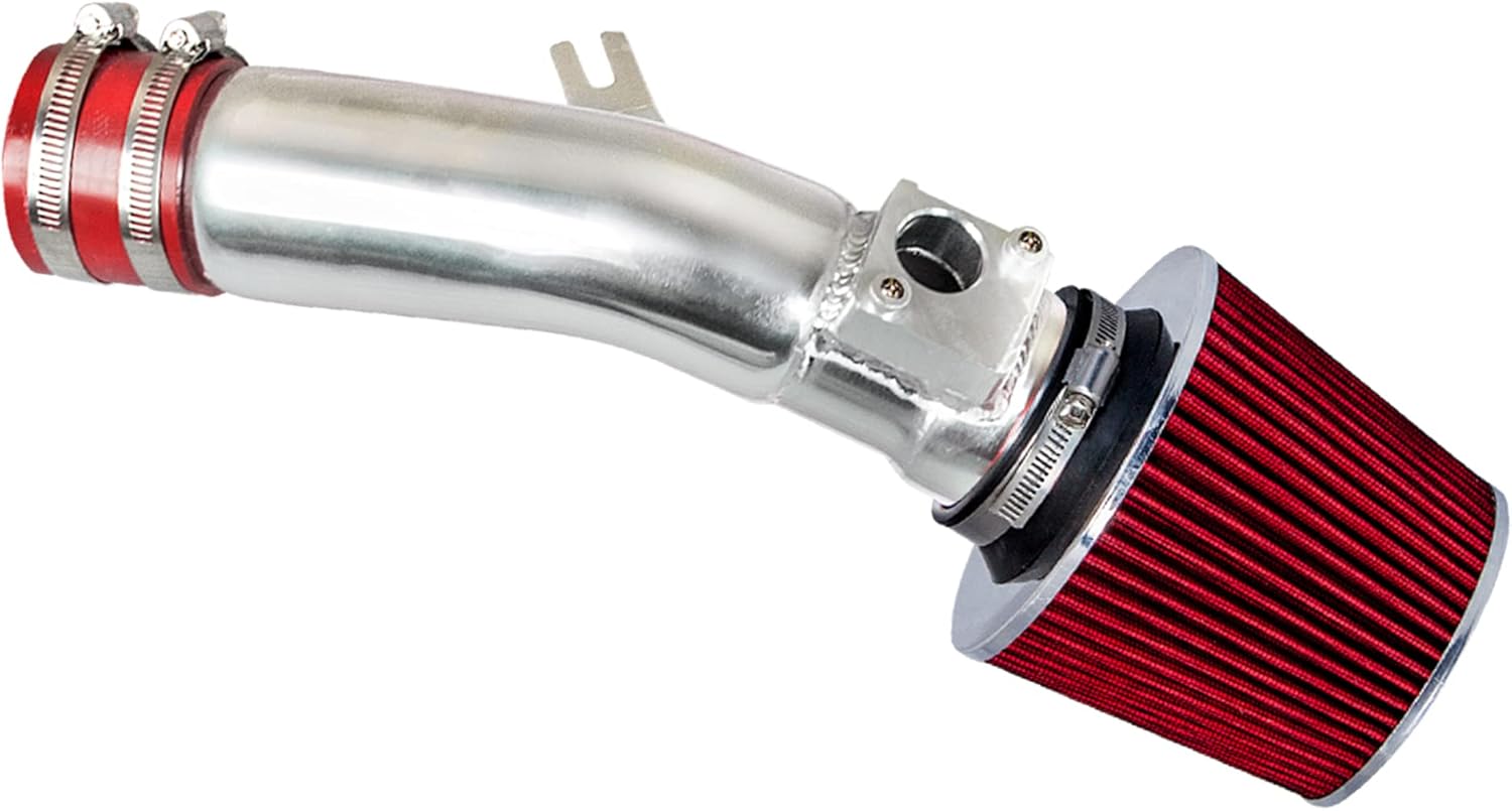 Rtunes Racing Short Air Intake Kit + Filter Combo Compatible For 2016-2021 Honda Civic 1.5L (Except Si Model) (Red)