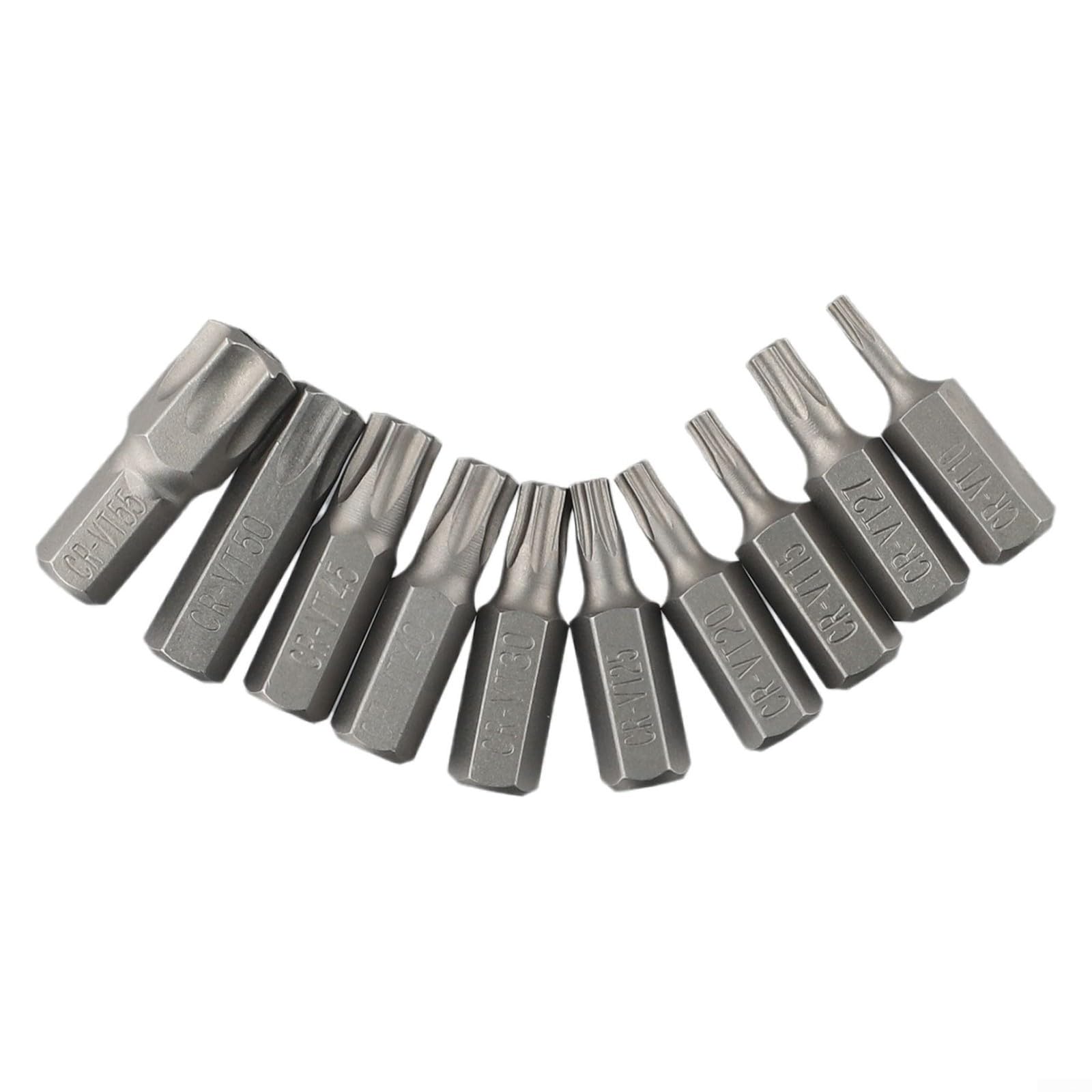 Set completo di chiavi a bussola Torx a stella e punte, 34 pezzi/set, in acciaio al cromo vanadio