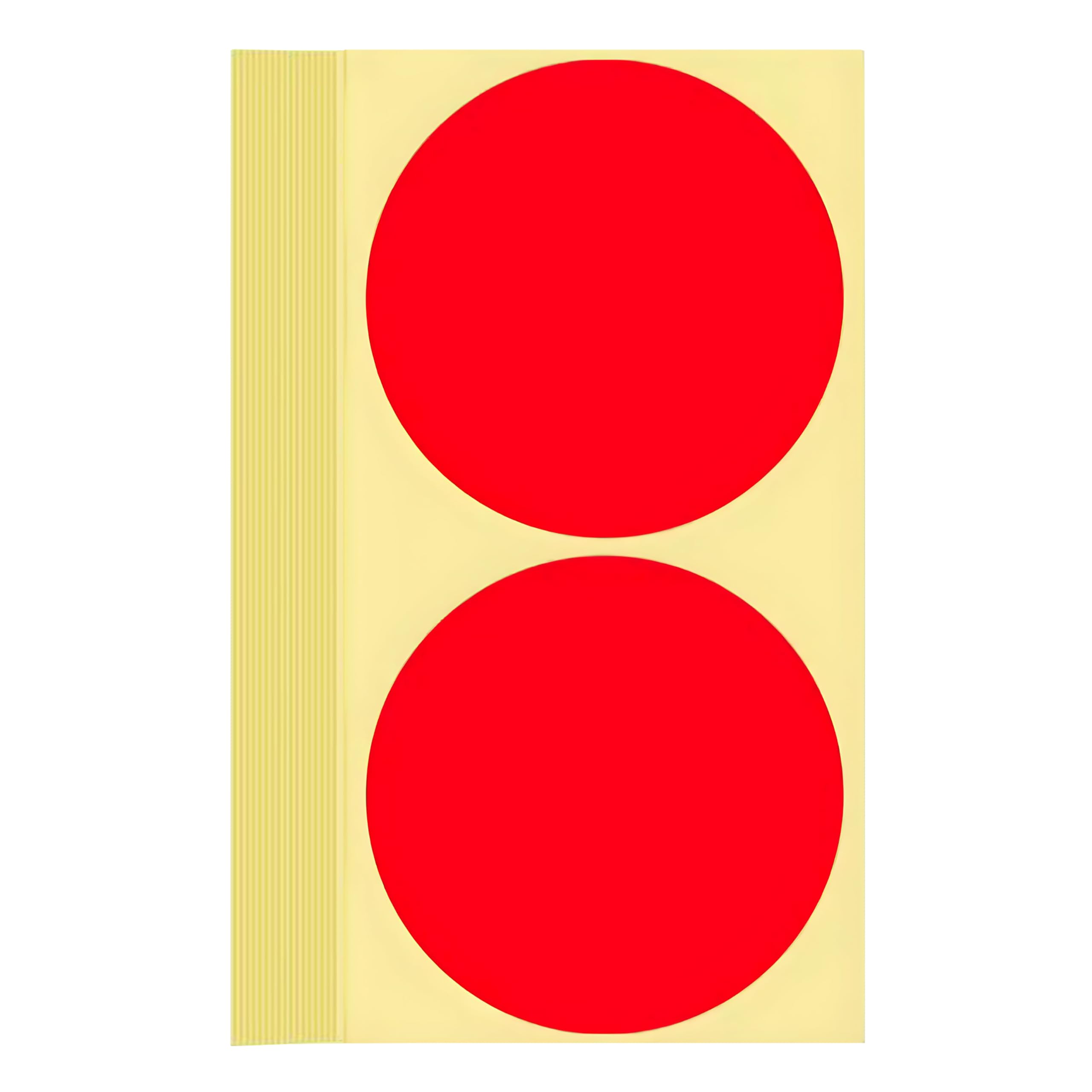 60 PCS Extra Large Red Dot Stickers 4 Inch Jumbo Round Color Coding Labels 4" Circle Sticky Dots 100 mm Big Huge Giant Blank Circular Price Label