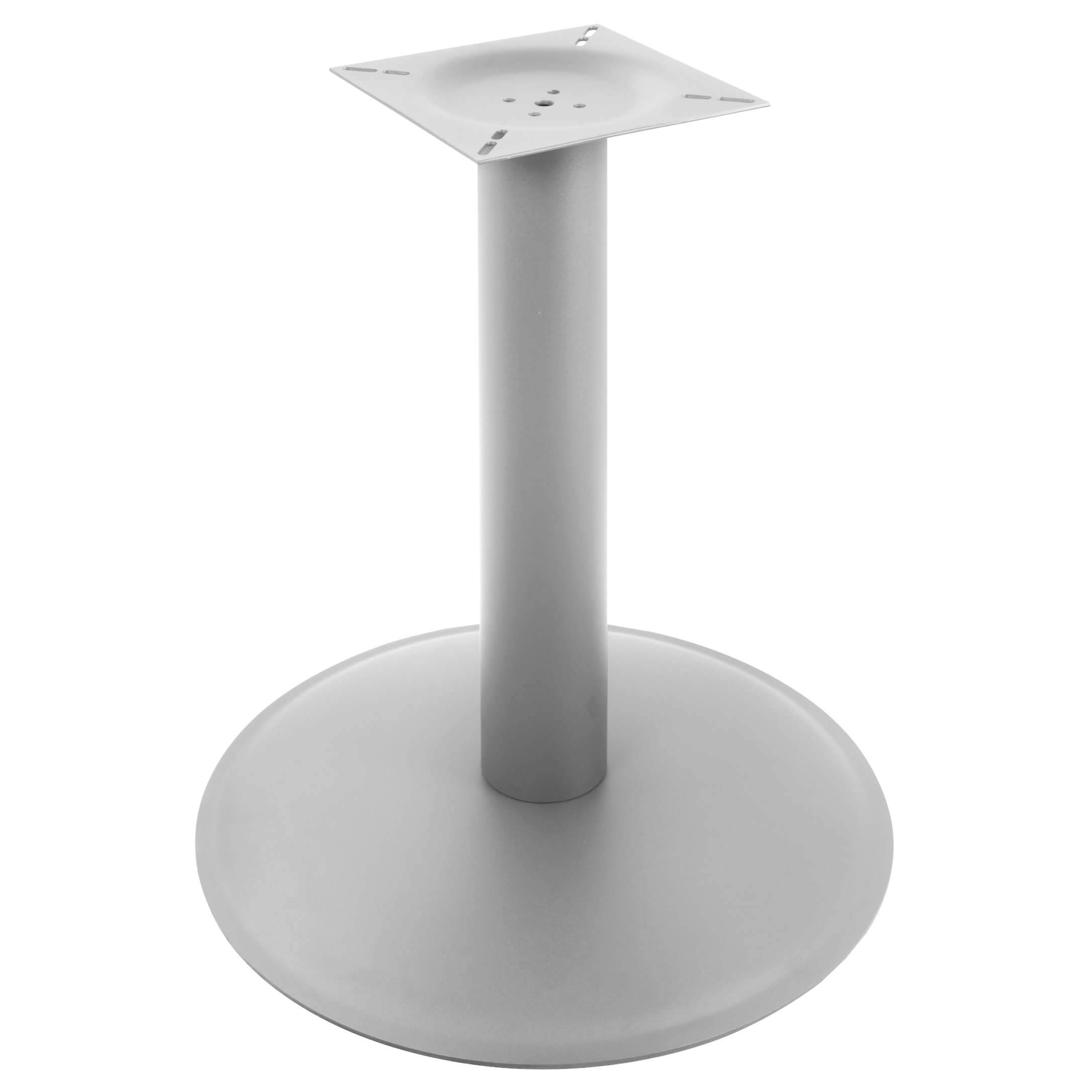 Weber Büro Optima - Tavolo rotondo per riunioni, diametro 100 cm, colore: grigio perla