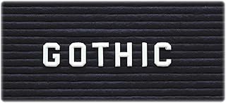 Ghent Plastic Letter Replacement Unit, Gothic, 3/4-Inch, White