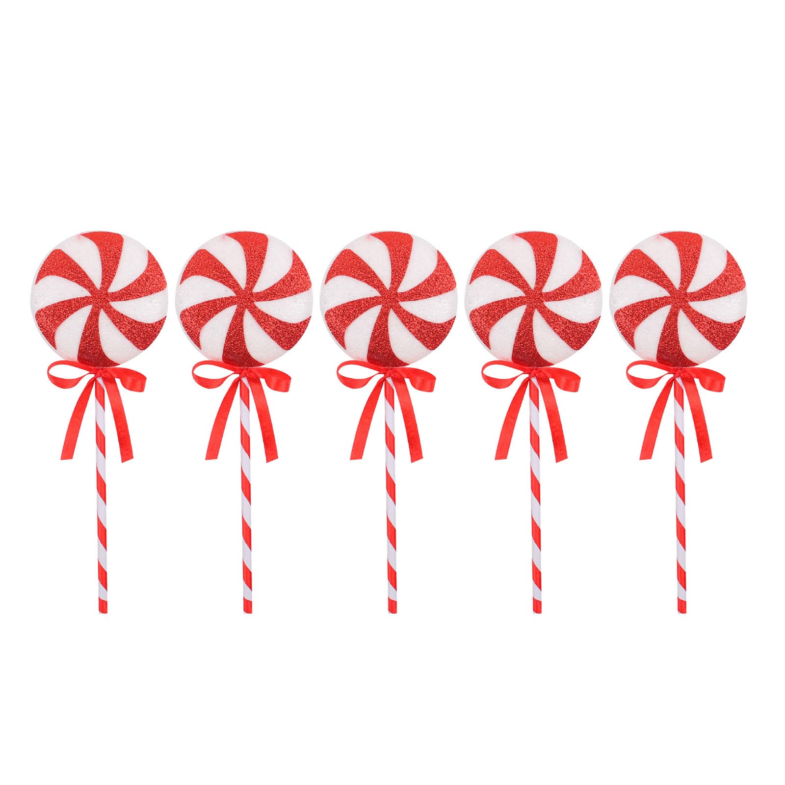 Tsophreniq Christmas Candy Canes Embellishments Bright Decorations Sturdy and Fade Resistant Colorful Ornament