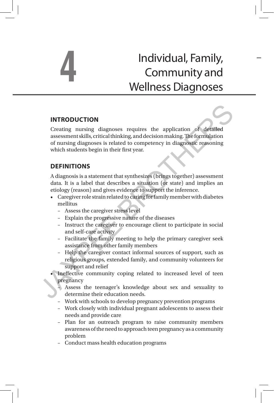 Handbook of Community Health Nursing 4