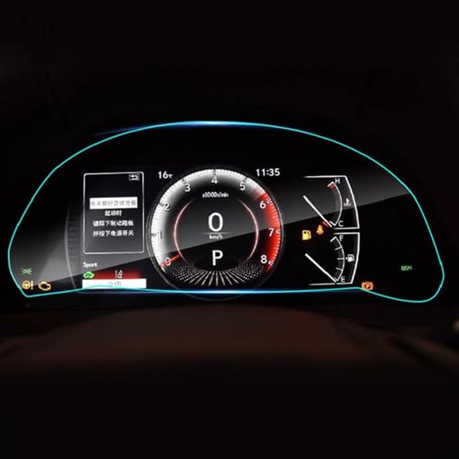 Film TPU Lexus ES 2018-2022 protection de tableau de bord auto
