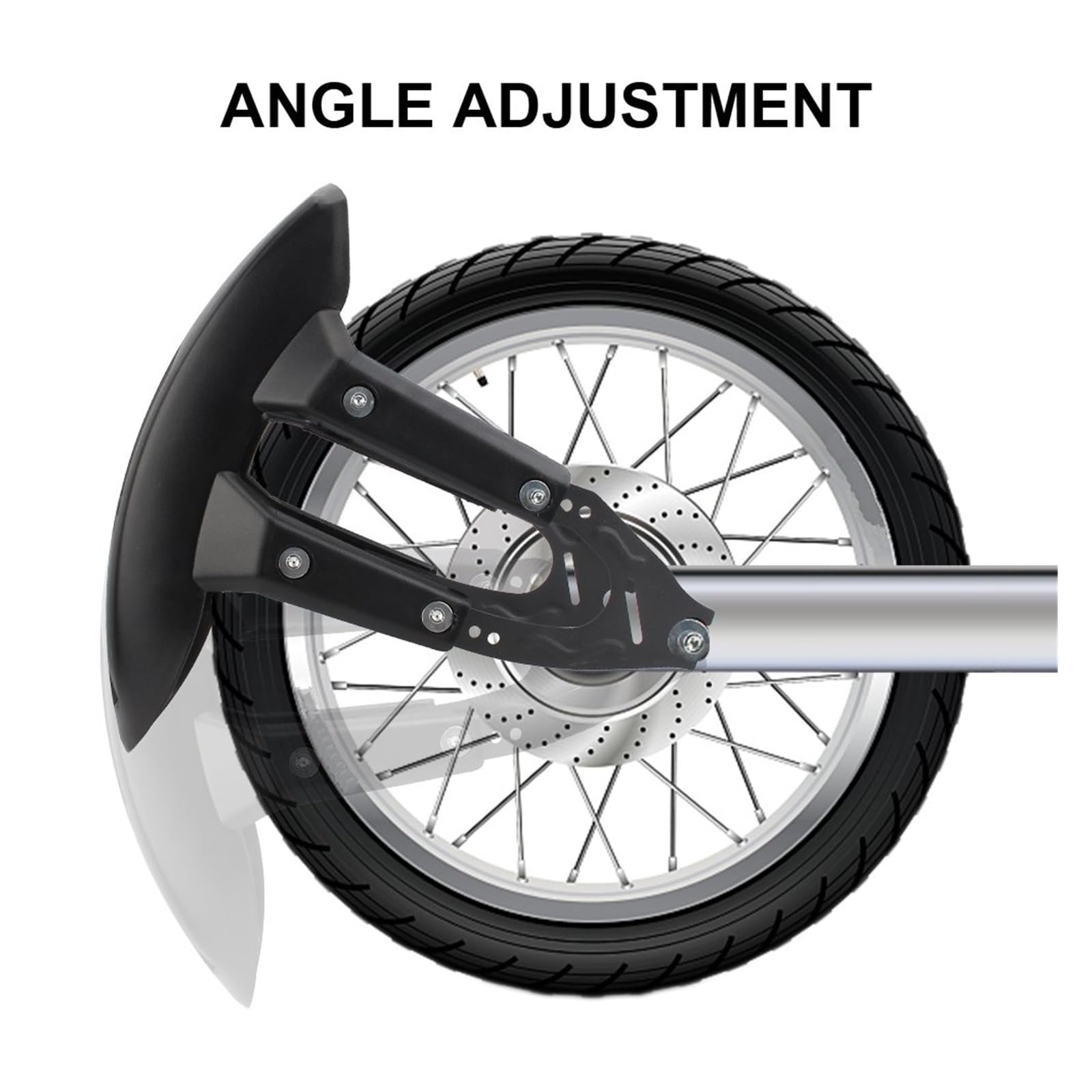 Moto Paraspruzzi Parafango Parafango in Plastica Parafango Universale Paraspruzzi Copri Parafango Ruota Posteriore Moto con Parafango Staffa Parafanghi Parafango