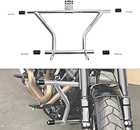 Vista 7 de TCT-MOTORPARTS Barra cromada de protección de motor apta para modelos de control delantero Harley Fat Bob Fat Boy Low Rider Street Bob 2018-2024