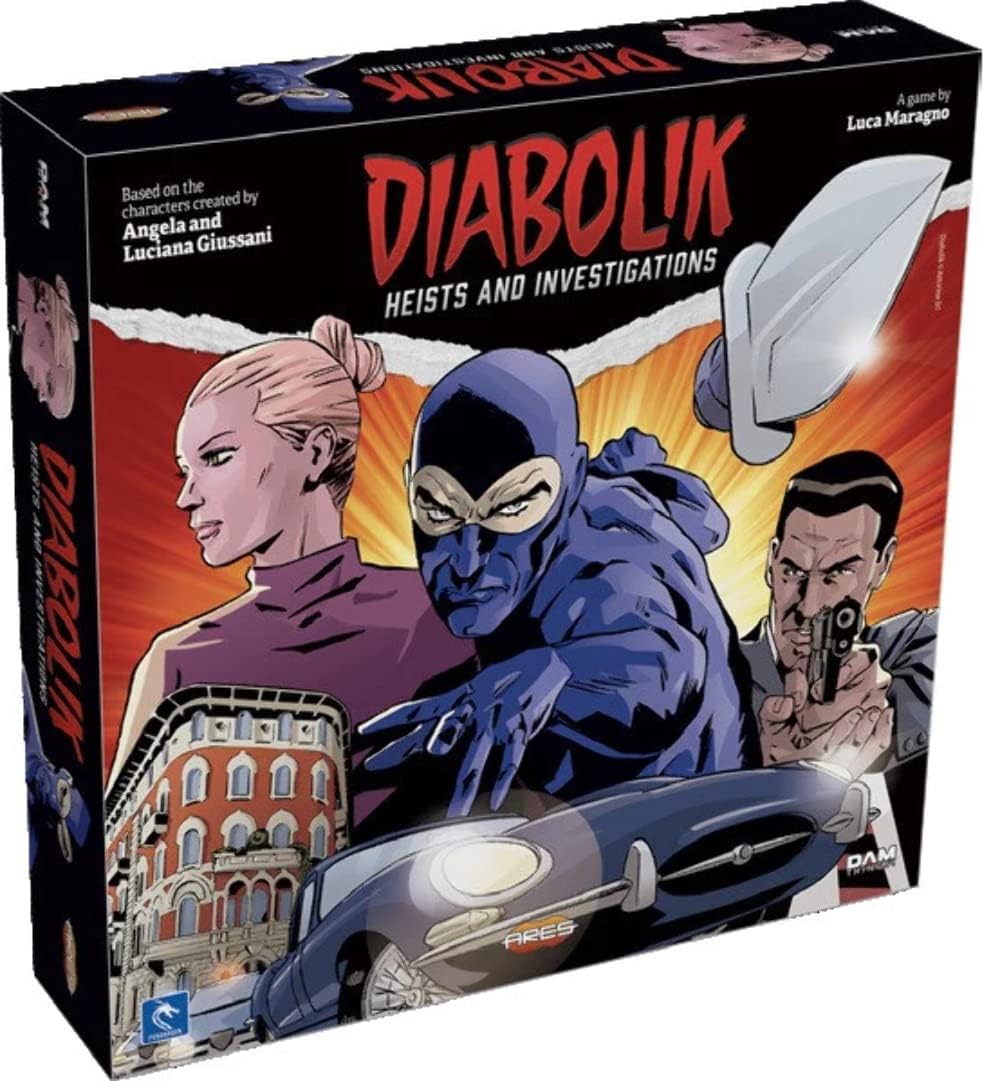 Diabolik: Heists and Investigations – A Board Game by Ares Games 2-4 Players – Board Games for Family 30-60 Minutes of Gameplay – Games for Family Game Night – for Teens and Adults Ages 14+ - English