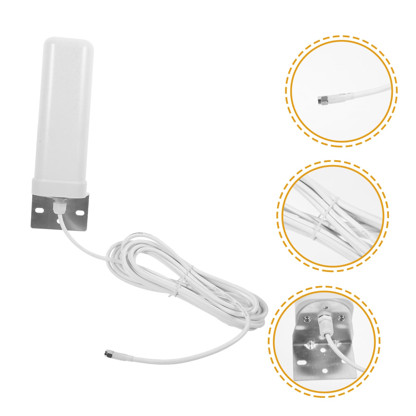 SHINEOFI Antenne Mobile Métal Extérieure Omnidirectionnelle 4g 3g en Plastique Amélioration du Signal Réseau Compatible pour Routeur Indoor et Outdoor