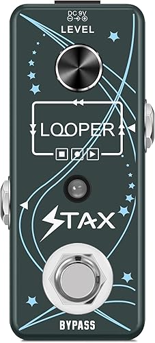 Miniatura 8 de Stax Pedal de compresión para guitarra y bajo, pedal de efectos de compresión combinado con 2 modos para guitarra eléctrica, tamaño pequeño, True