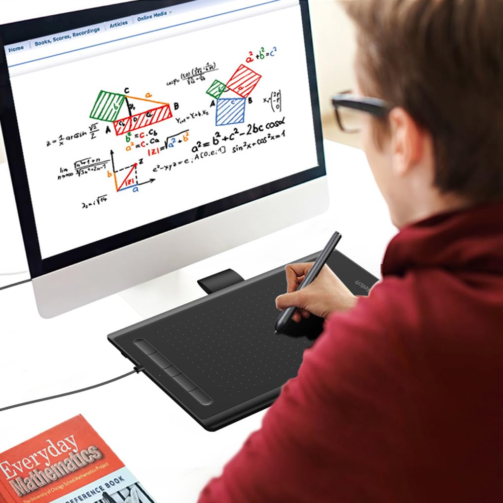 Vson Tavole da disegno professionali con tasti di scelta rapida Tappetino per pittura per artisti Tavolette grafiche elettroniche Forniture per PC desktop