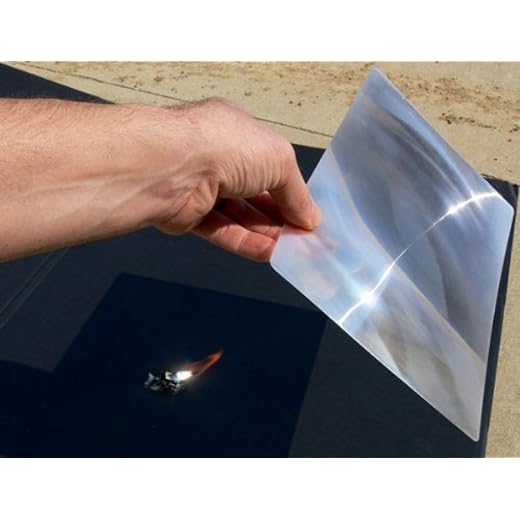8.3 x 11.75 LARGE 3X Fresnel Lens FULL PAGE Magnifier -- Solar Oven/DIY Projection TV PLANS by Cz Garden Supply