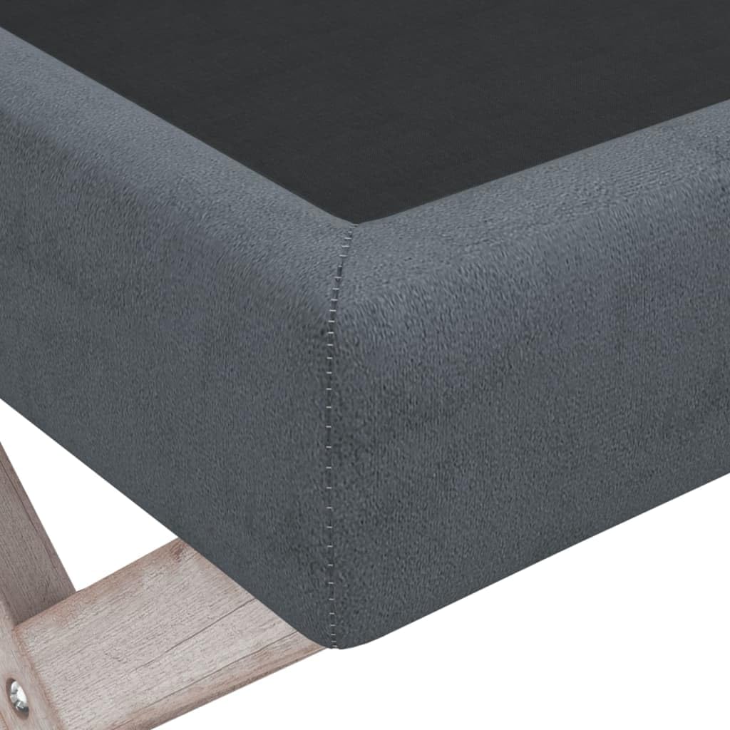 Taburete con espacio de almacenamiento, color gris oscuro, 45 x 45