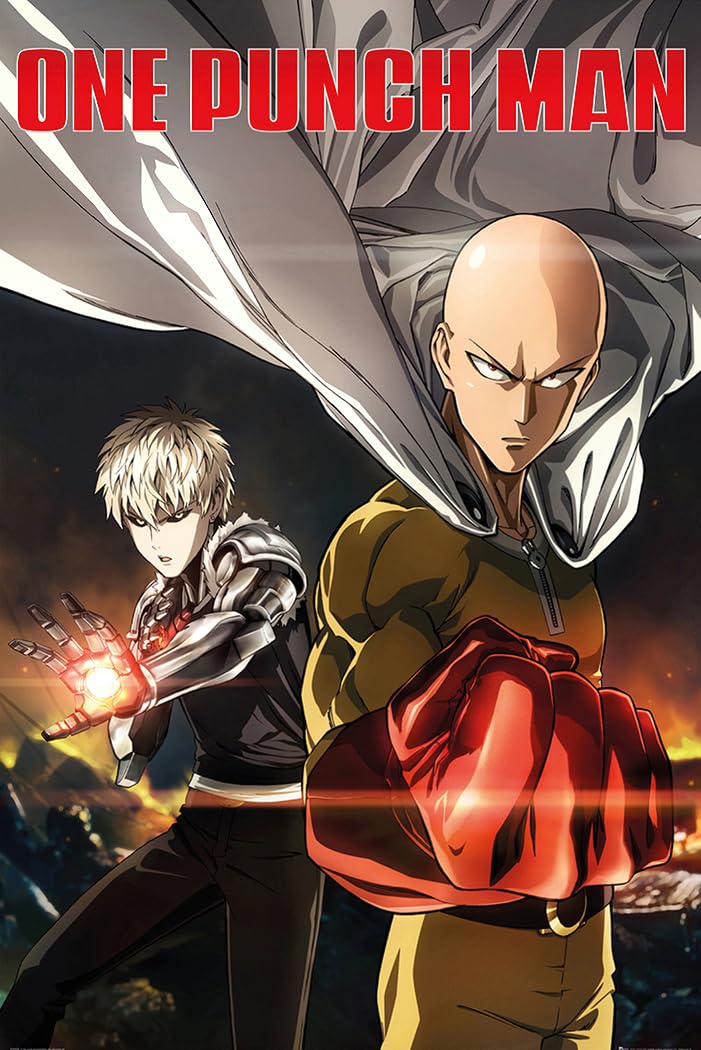 Close Up One Punch Man Poster - Genos & Saitama (61cm x 91,5cm)