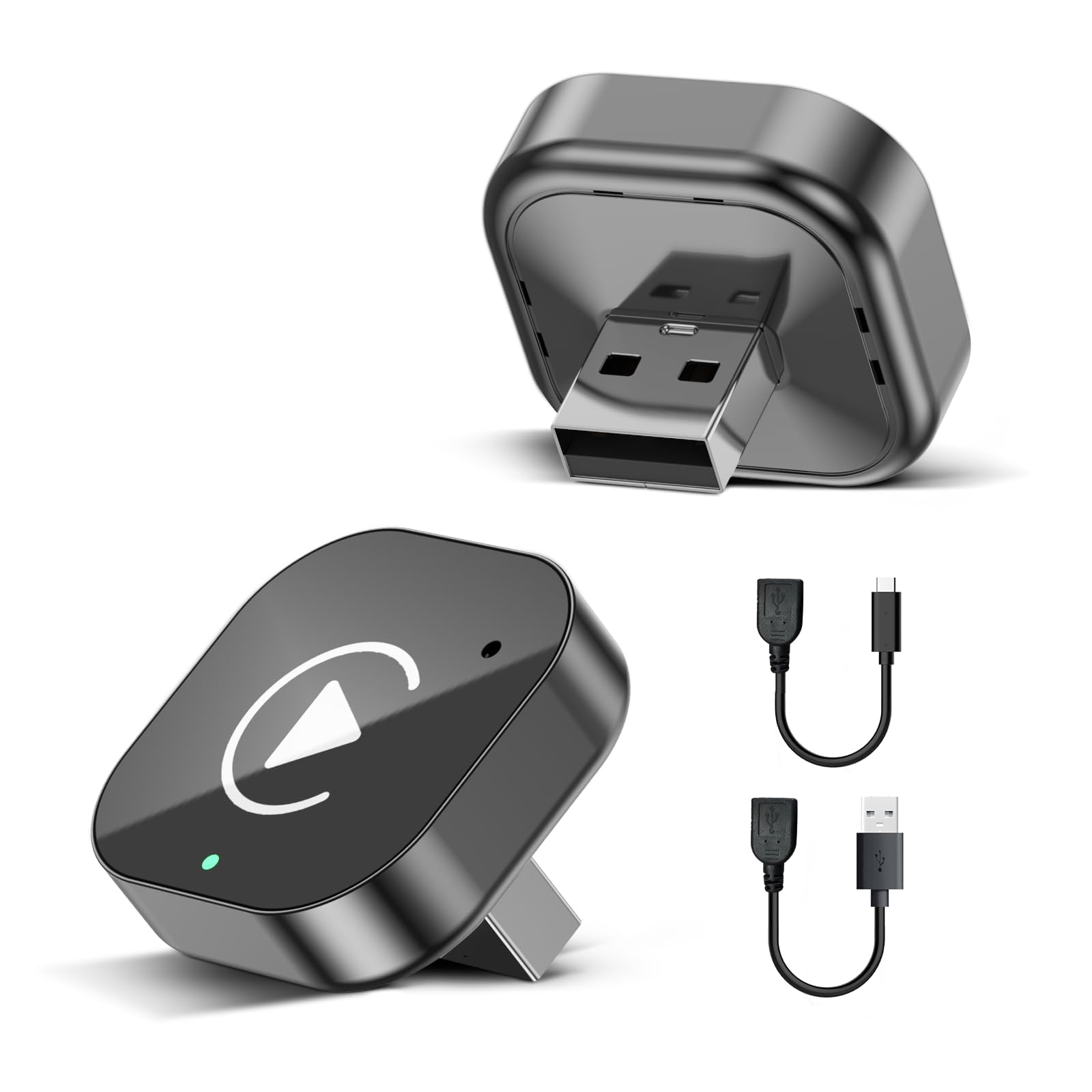 Spedal Adaptateur CarPlay/Android Auto sans Fil 5Ghz, Plug & Play, Compatible Voitures 2016+ (Systeme OEM) - Double Bande WiFi, Connexion Automatique Stable Rapide (USB-A)